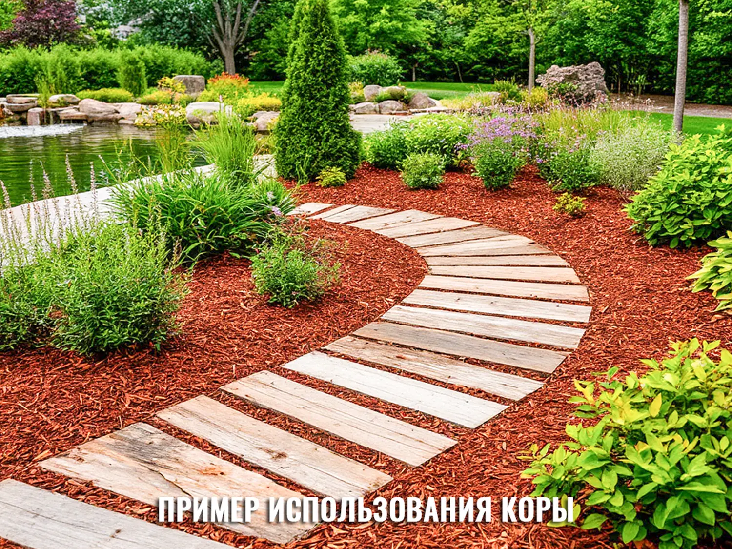 Кора сосны Галтованная 9-20 см, 60 л