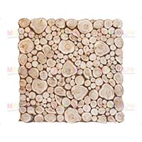 Новое панно из можжевеловых спилов на ольховой доске