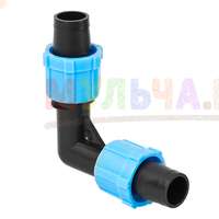 Угловой фитинг для капельной ленты позволит обойти препятствия