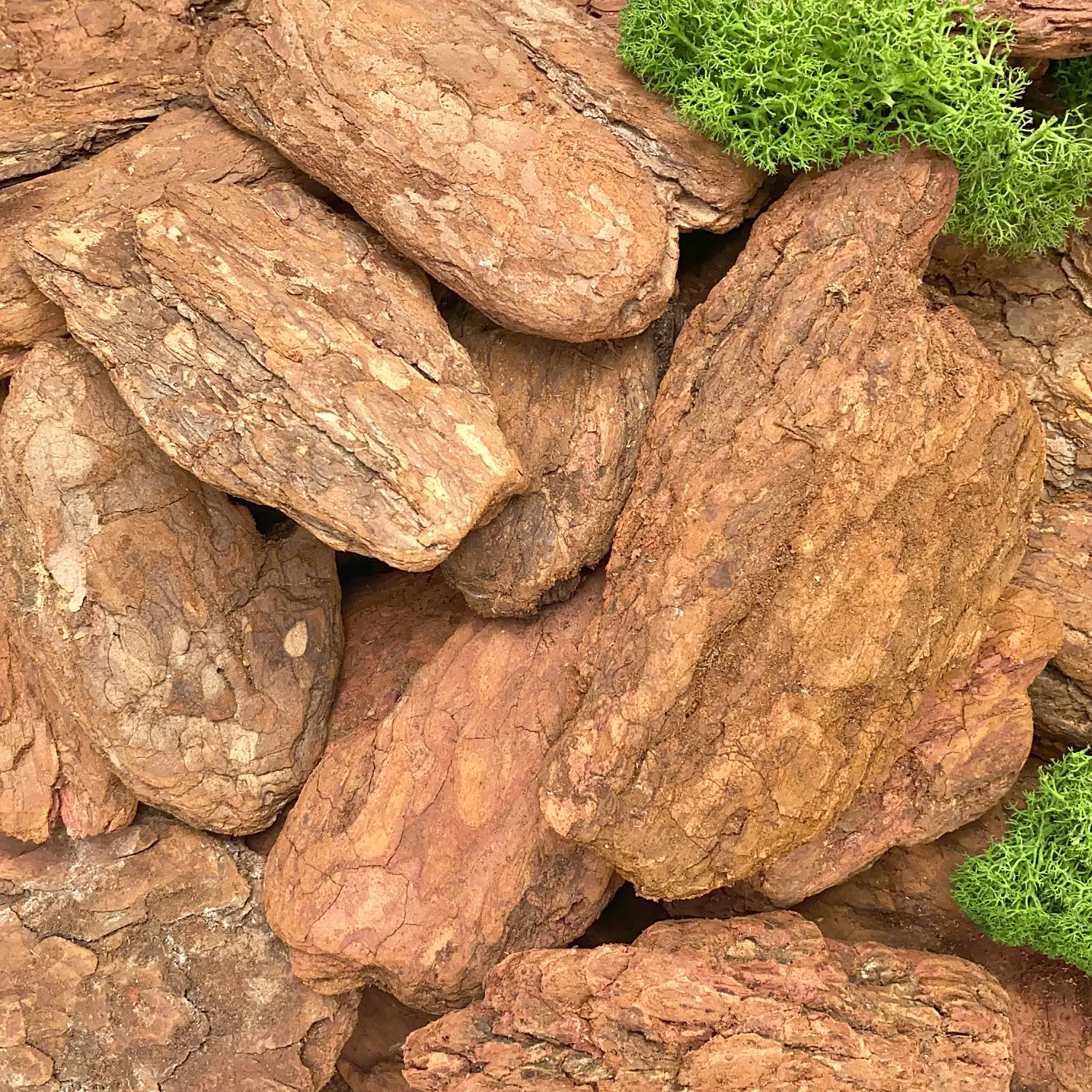 Кора лиственницы Галтованная 9-20 см, 60 л