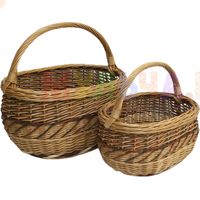 Набор из двух легких плетеных корзин