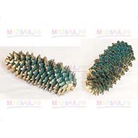 Еловые шишки под золото и серебро, для создания декоративных композиций и украшения интерьеров