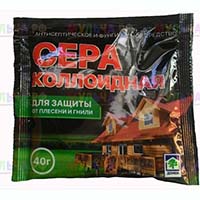 Эффективное средство для борьбы с паршей, гнилью и мучнистой росой - сера коллоидная