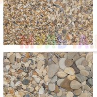 Смесь мелкой гальки с ракушкой для декоративной отсыпки у фонтана, пруда или бассейна