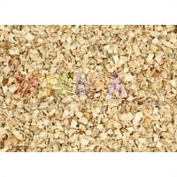Декоративная древесная щепа натурального цвета – для декоративного мульчирования