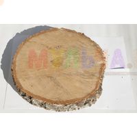 Толстые березовые спилы без шлифовки для садового декора