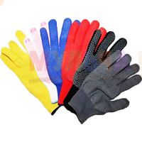 Легкие нейлоновые перчатки разных расцветок