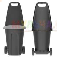 Удобная садовая тележка с крышкой и зажимом для пакетов