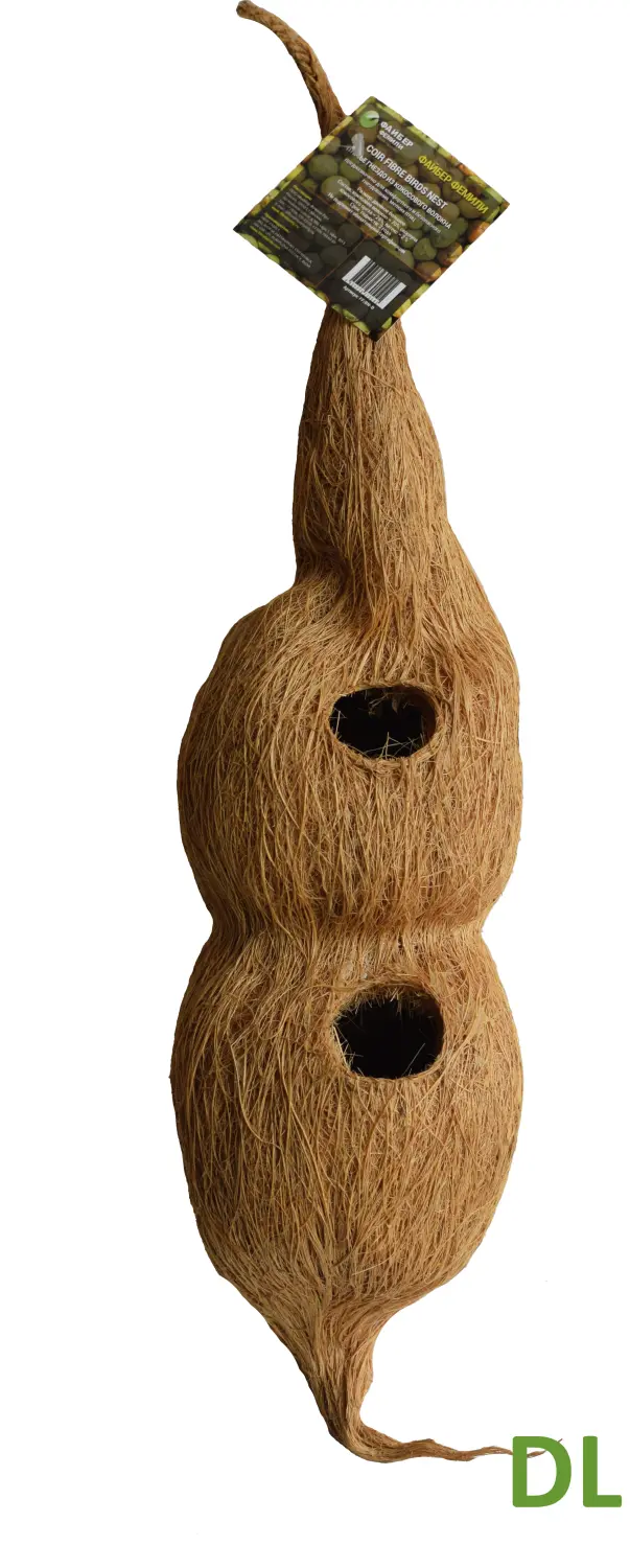 Птичье гнездо двойное из кокосового волокна, Ø 38-41 cм, h 60 см, шт