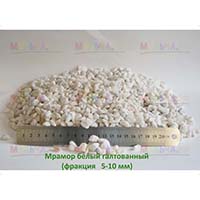 Мелкий галтованный мрамор для садового декора и отделочных работ