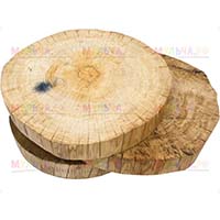 Деревянные спилы для садового декора и ландшафтного дизайна