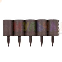 Декоративный бордюр в форме коричневых пеньков