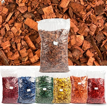 Щепа декоративная, коричневая, 60 л