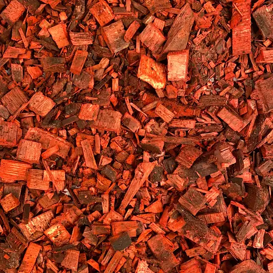 Щепа декоративная, красная, 60 л