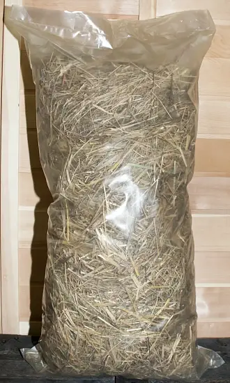 Смесь сена с соломой, мешок 60л 