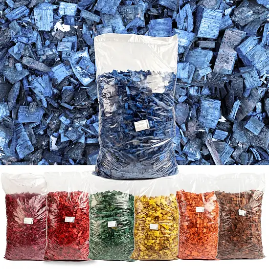 Щепа декоративная, синяя, 60 л