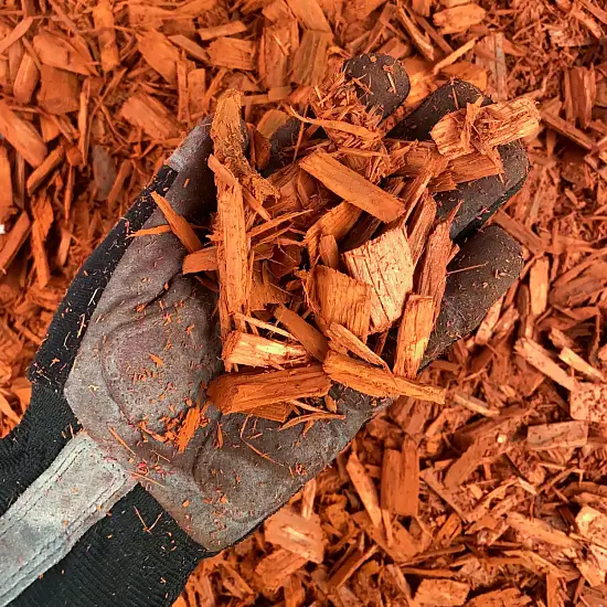 Щепа декоративная, оранжевая, 60 л