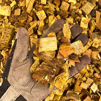 Щепа декоративная, желтая, 60 л