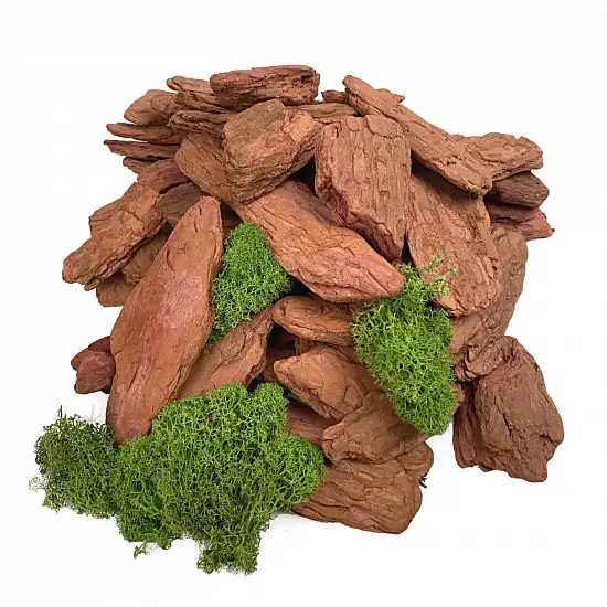 Кора лиственницы Галтованная 4-10 см, 60 л