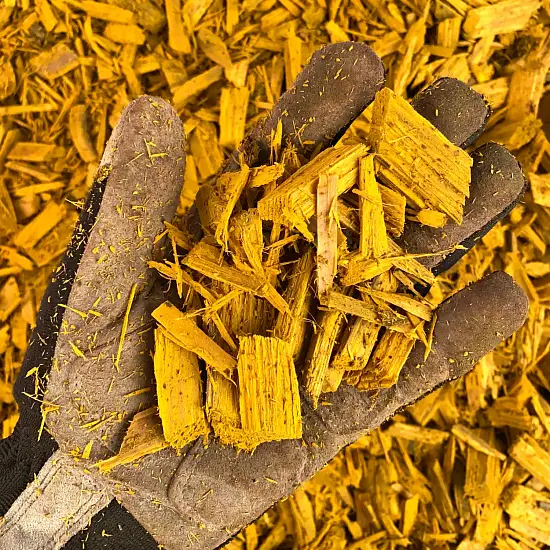 Щепа декоративная, желтая, 60 л