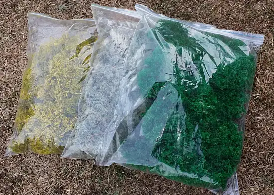 Мох стабилизированный №1 зеленая ель, 30*40 см, пак