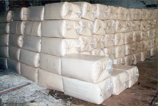 Стружка с опилками сосна, брикет прессованный Большой , ~24-26 кг