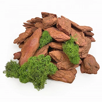 Кора лиственницы Галтованная 4-10 см, 60 л