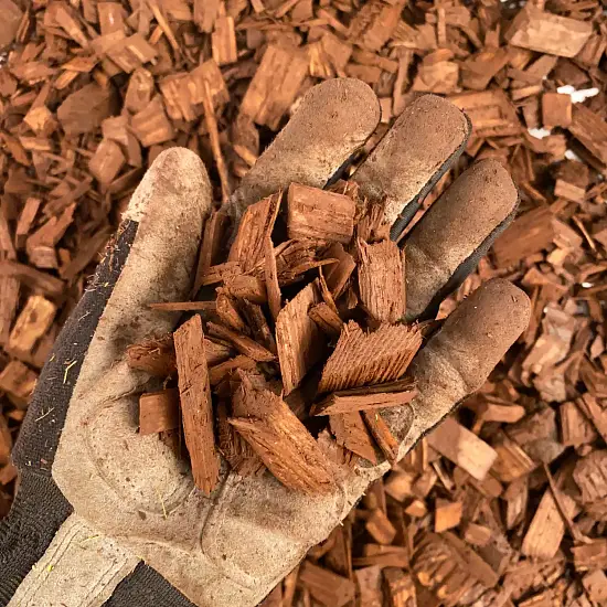 Щепа декоративная, коричневая, 60 л