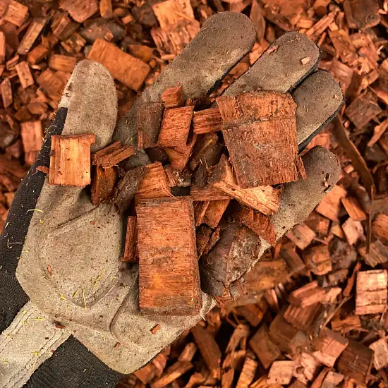 Щепа декоративная, коричневая, 60 л