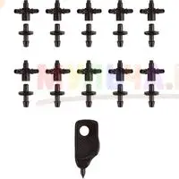 Адаптер и разветвитель для подключения двух микротрубок с капельницами к трубе ПНД