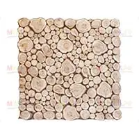 Новое панно из можжевеловых спилов на ольховой доске