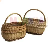 Практичная и красивая корзина из лозы Ажурка