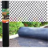 Сохранить газон ровным поможет сетка от кротов