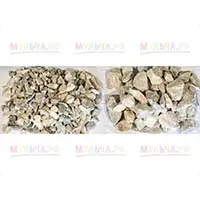 Декоративная отсыпка медово-серой мраморной крошкой