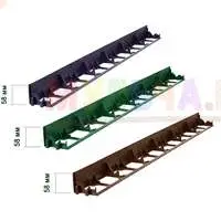 Секциям пластикового бордюра можно придать почти любую форму