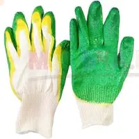 Перчатки для работ в огороде и теплице с двойным латексным обливом