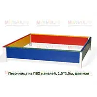 Детская песочница из пластиковых профилей