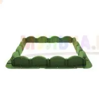 Декоративный бордюр Волна защитного цвета