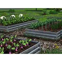 Комплекты панелей из металла для оформления грядок