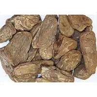 Натуральная декоративная отсыпка - галтованная кора сосны, фракция 4-10 см