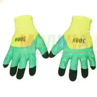 Прочные нейлоновые перчатки с двойным латексным покрытием