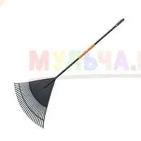 Очистить сад от скошенной травы и листьев помогут грабли Plantic