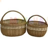 Прочные корзины из лозы двойного плетения